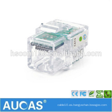 RJ11 teléfono de voz 6p4c módulo / systimax 4 pines conector macho hembra jack